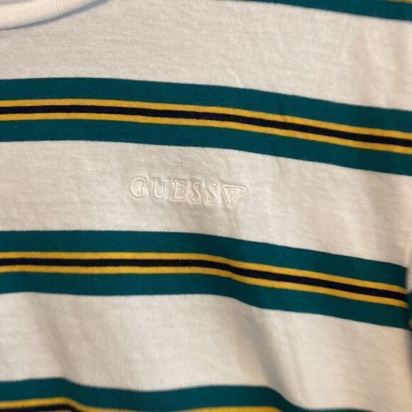 Guess- men’s striped tee- Size large - Picture 2 of 5